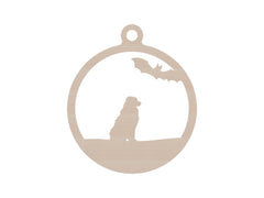 Personalisierte Gothmas Hunde-Weihnachtskugel Spinnen