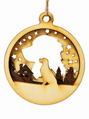 Personalisierte Hunde-Weihnachtskugel