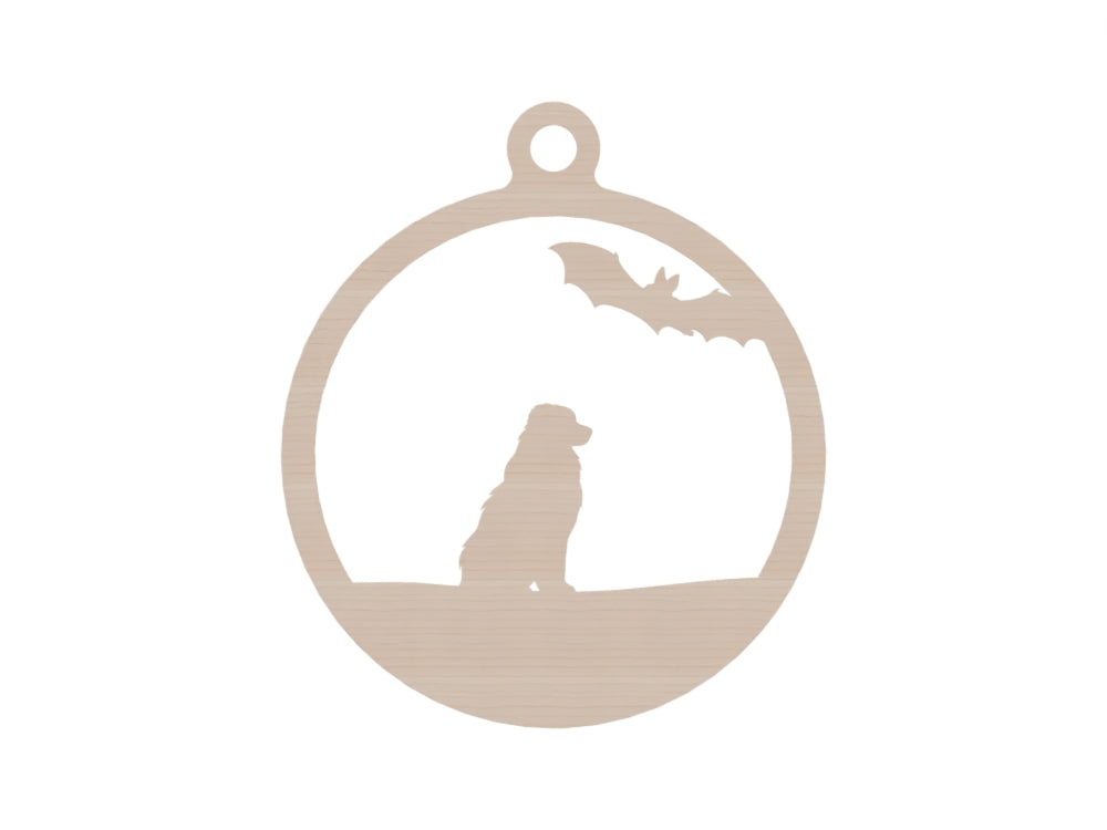 Personalisierte Gothmas Hunde-Weihnachtskugel Spinnen