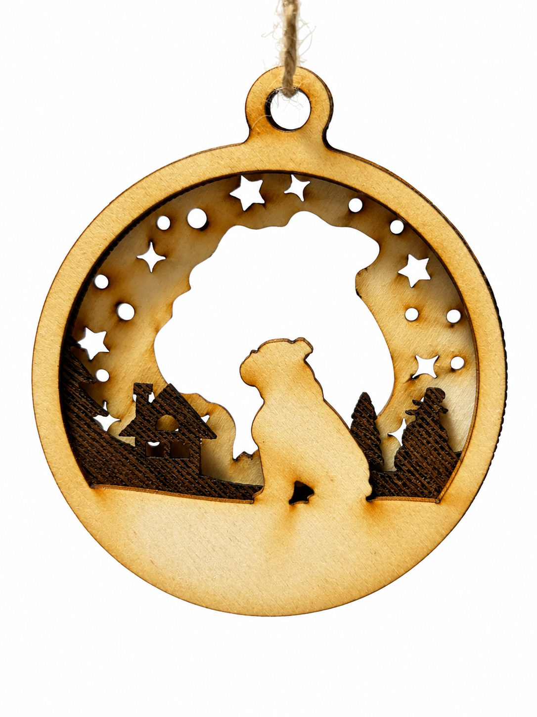 Personalisierte Hunde-Weihnachtskugel