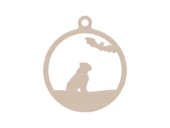 Personalisierte Gothmas Hunde-Weihnachtskugel Spinnen