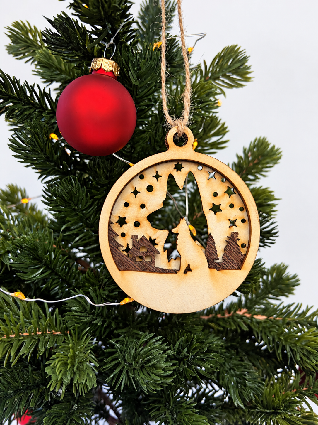 Personalisierte Hunde-Weihnachtskugel