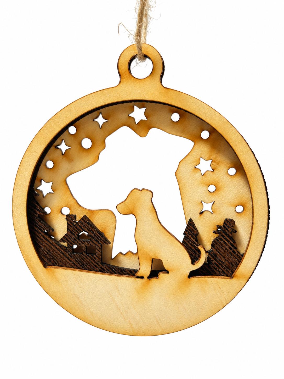 Personalisierte Hunde-Weihnachtskugel