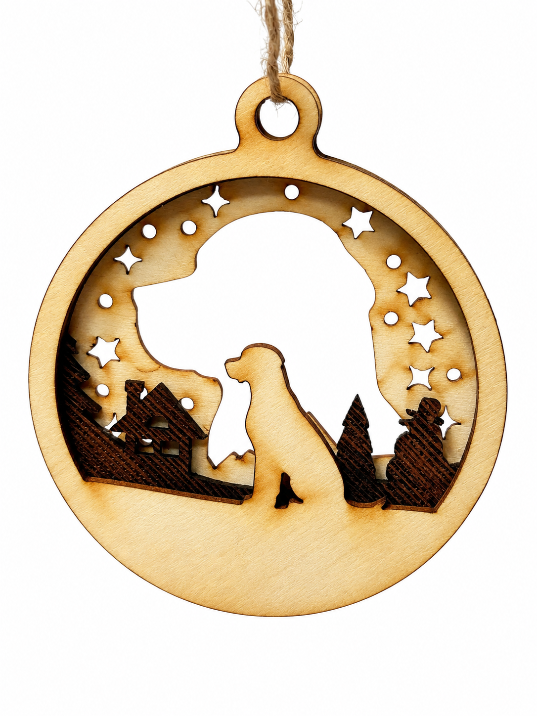 Personalisierte Hunde-Weihnachtskugel