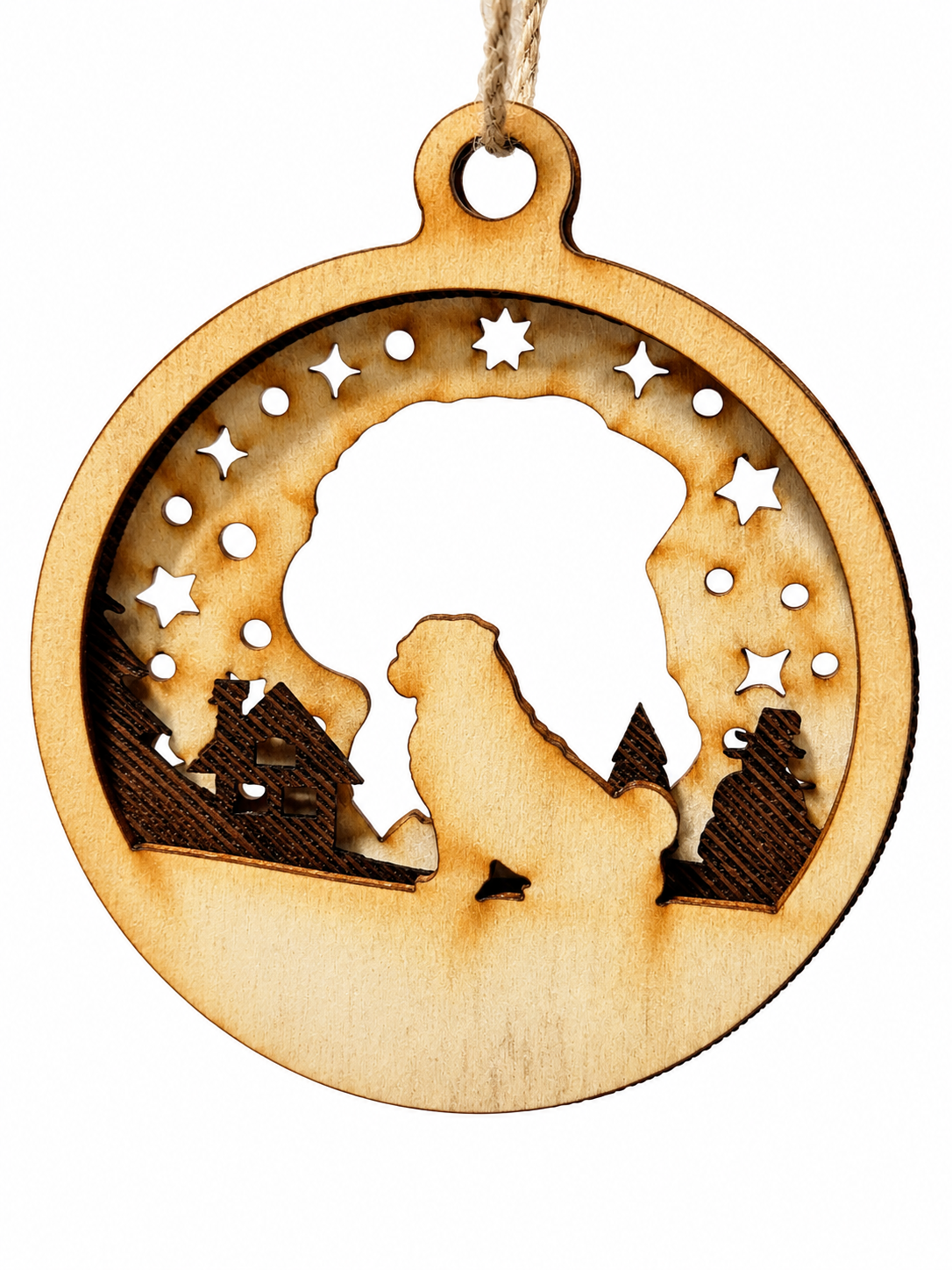 Personalisierte Hunde-Weihnachtskugel
