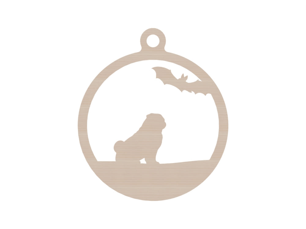 Personalisierte Gothmas Hunde-Weihnachtskugel Spinnen