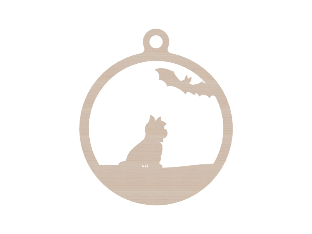 Personalisierte Gothmas Hunde-Weihnachtskugel Spinnen