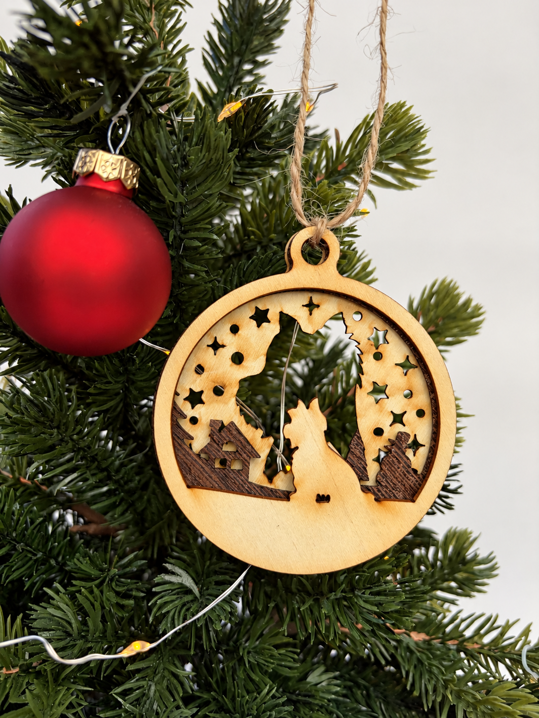 Personalisierte Hunde-Weihnachtskugel