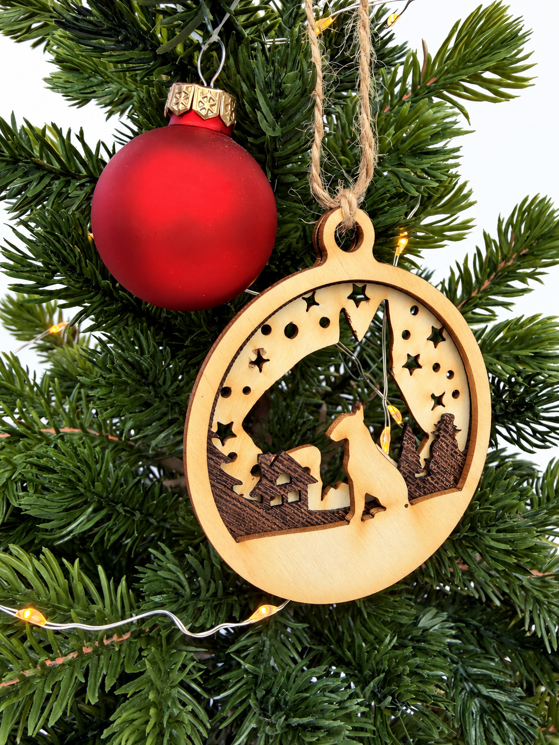 Personalisierte Hunde-Weihnachtskugel