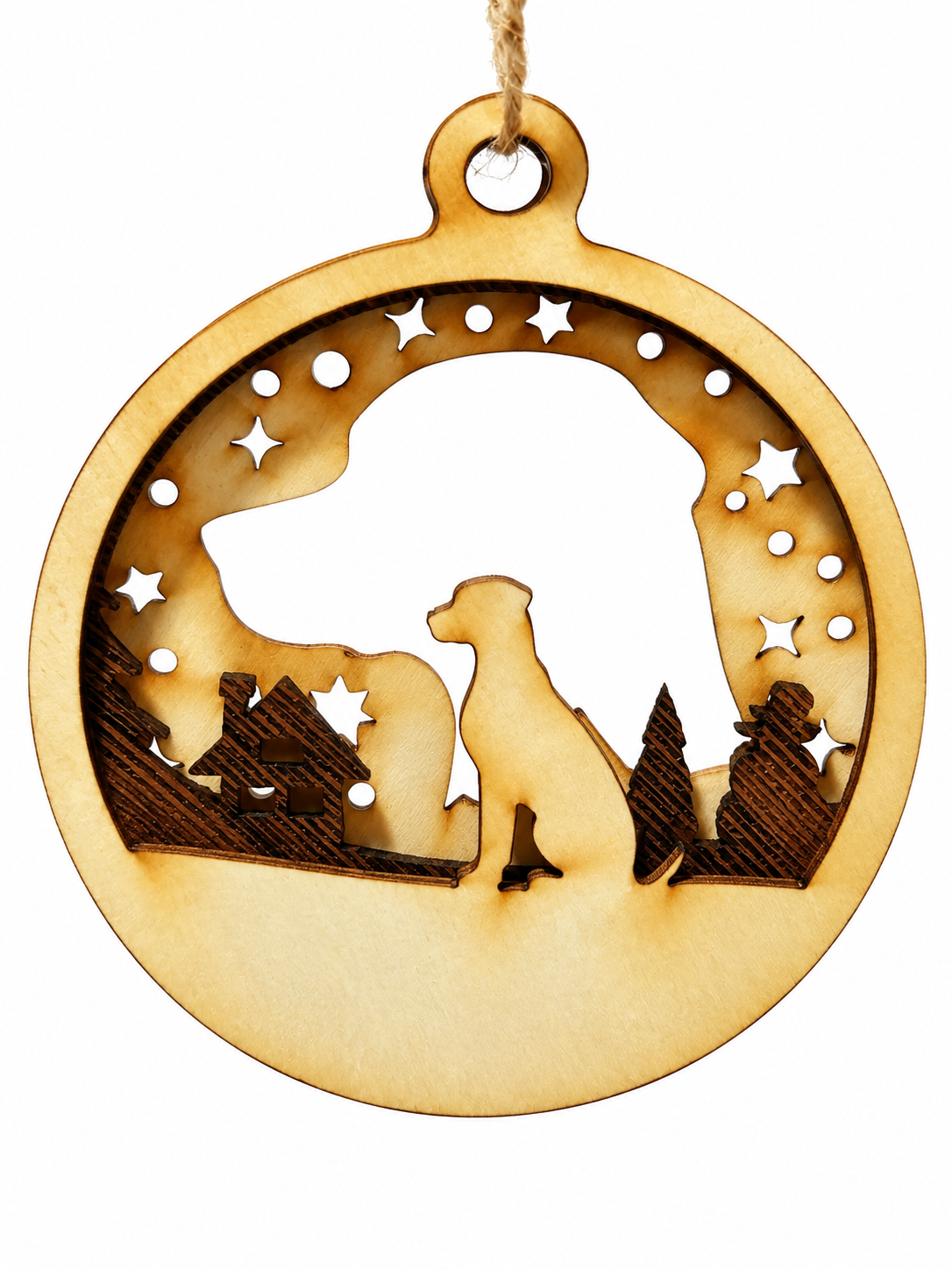 Personalisierte Hunde-Weihnachtskugel