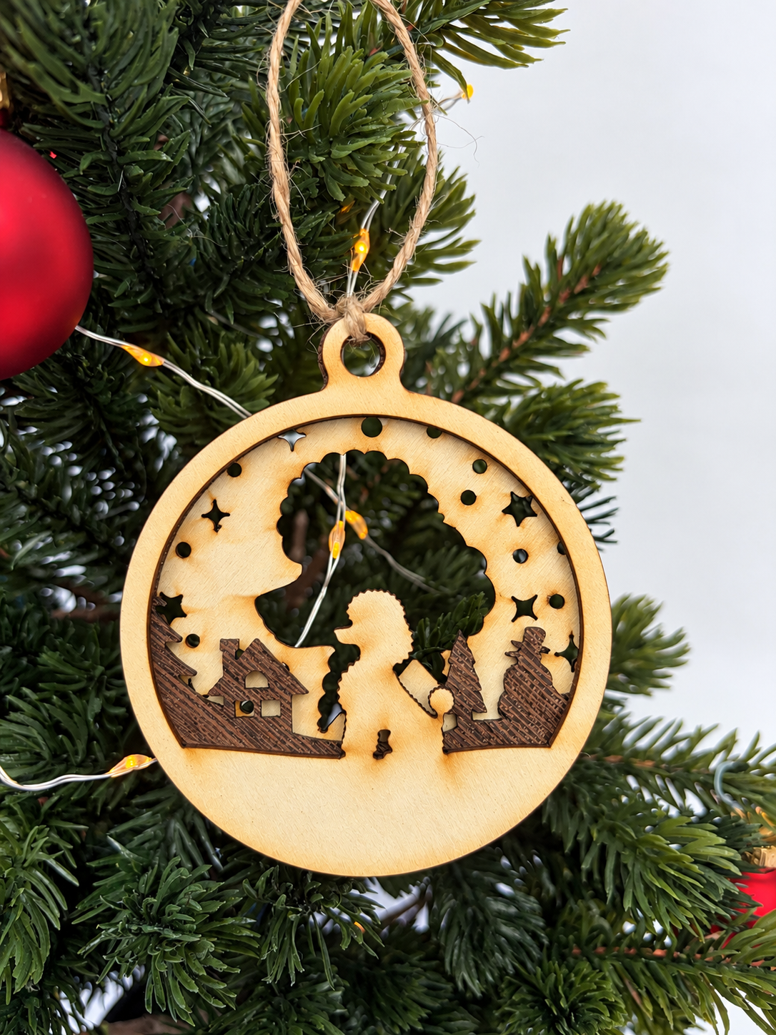 Personalisierte Hunde-Weihnachtskugel
