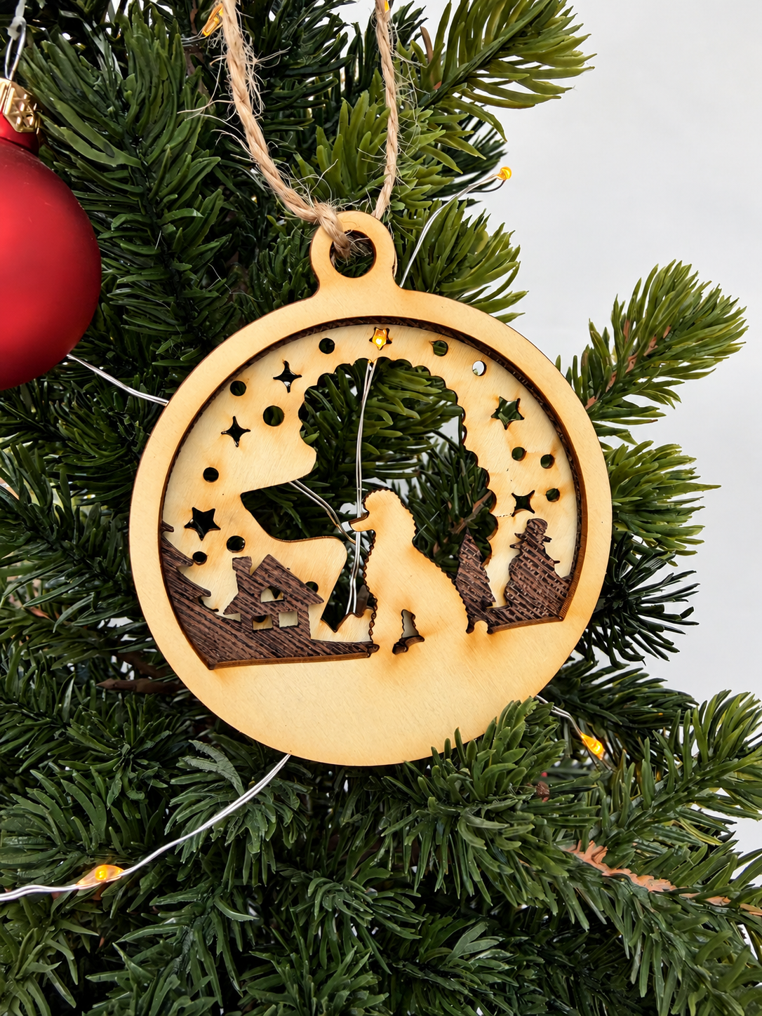 Personalisierte Hunde-Weihnachtskugel