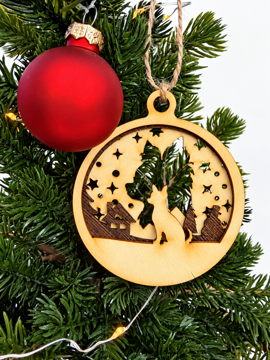 Personalisierte Hunde-Weihnachtskugel