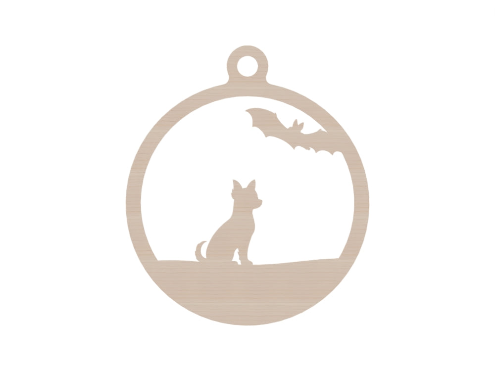 Personalisierte Gothmas Hunde-Weihnachtskugel Spinnen