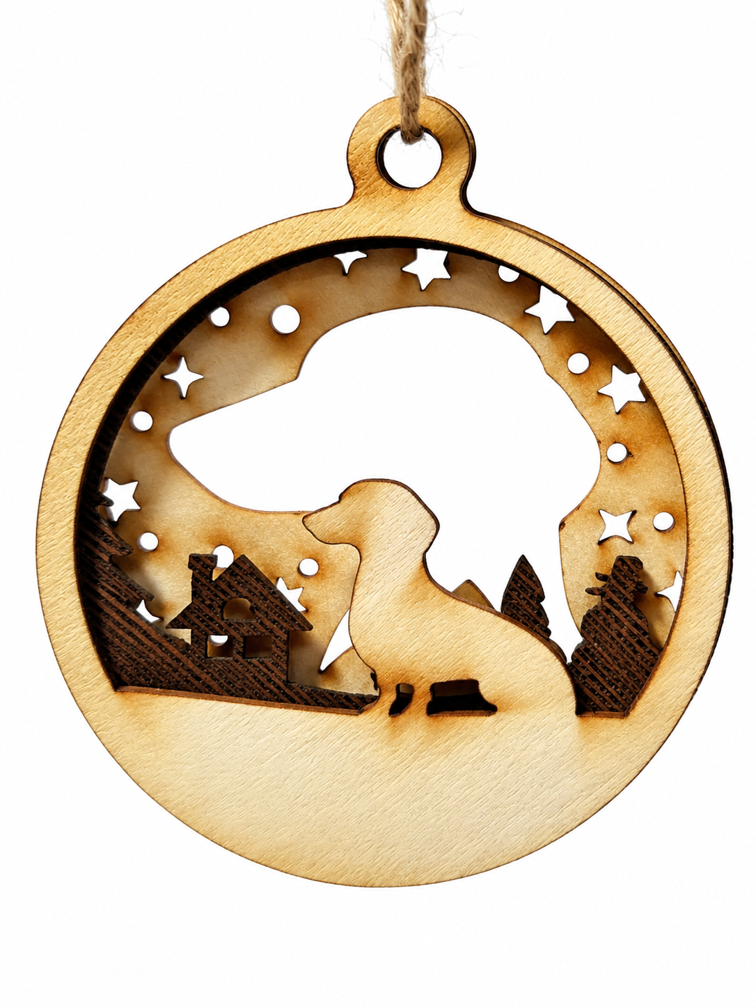Personalisierte Hunde-Weihnachtskugel