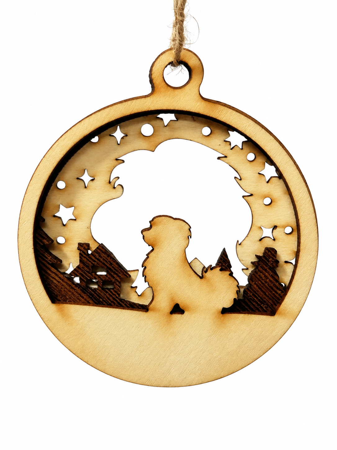 Personalisierte Hunde-Weihnachtskugel