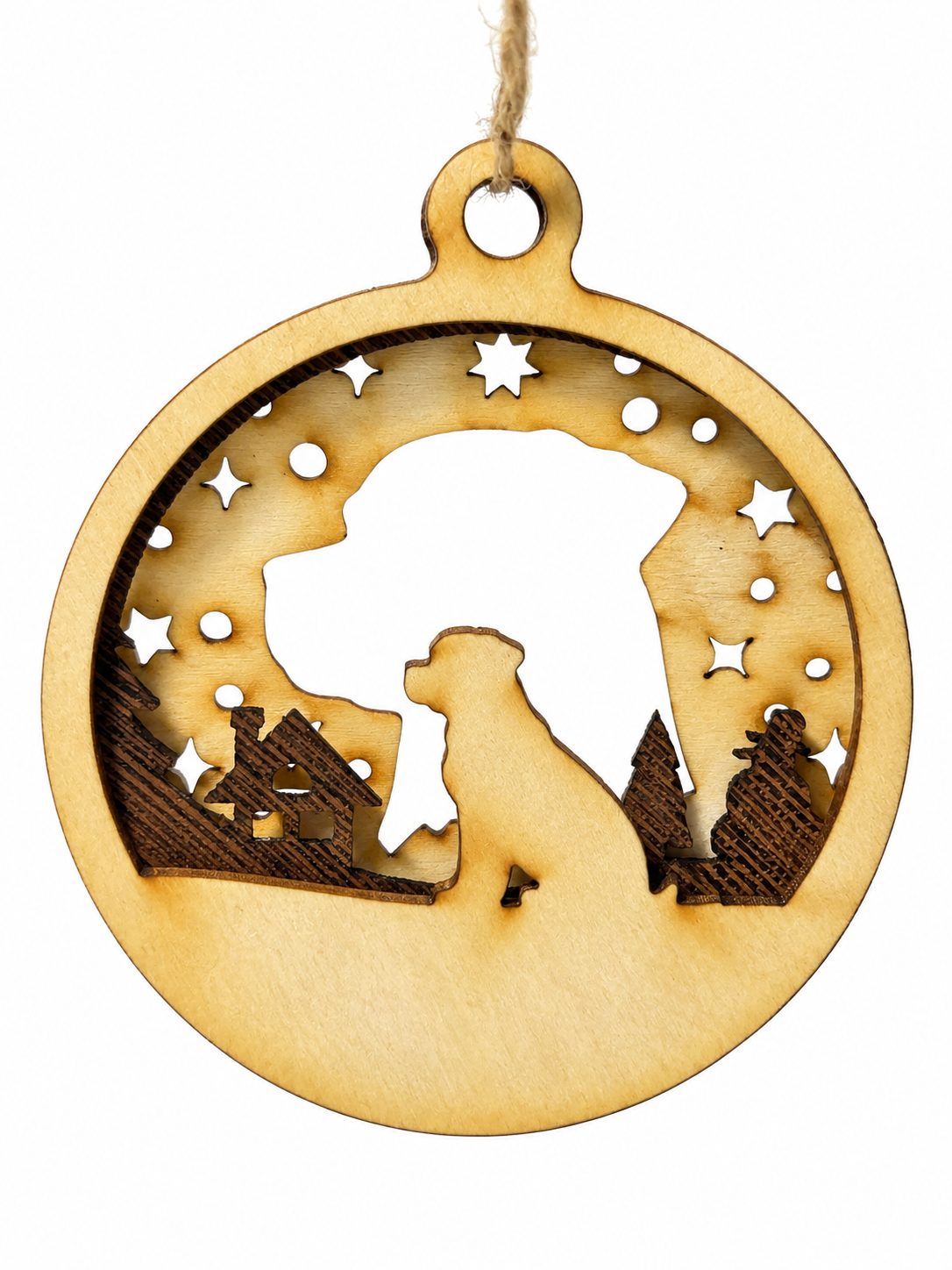 Personalisierte Hunde-Weihnachtskugel