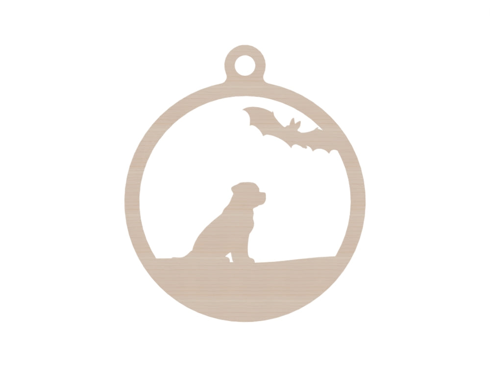 Personalisierte Gothmas Hunde-Weihnachtskugel Spinnen