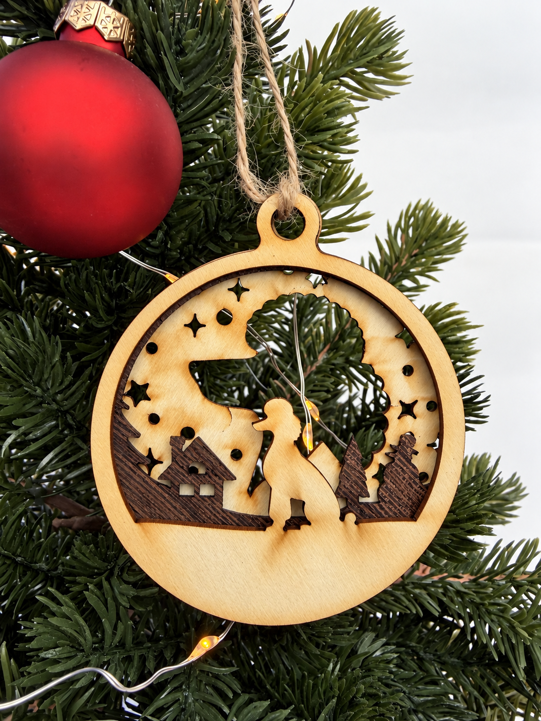 Personalisierte Hunde-Weihnachtskugel