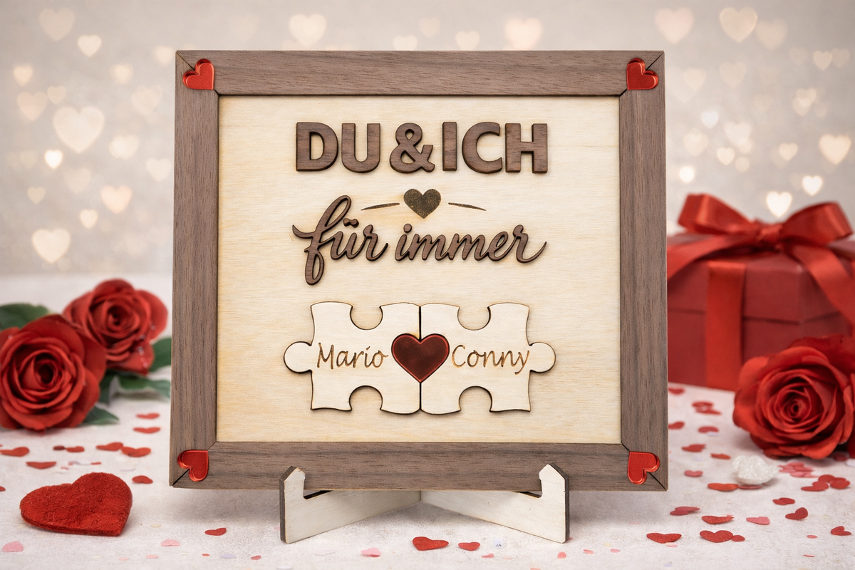 Valentinstag Paaraufsteller "Du & Ich"