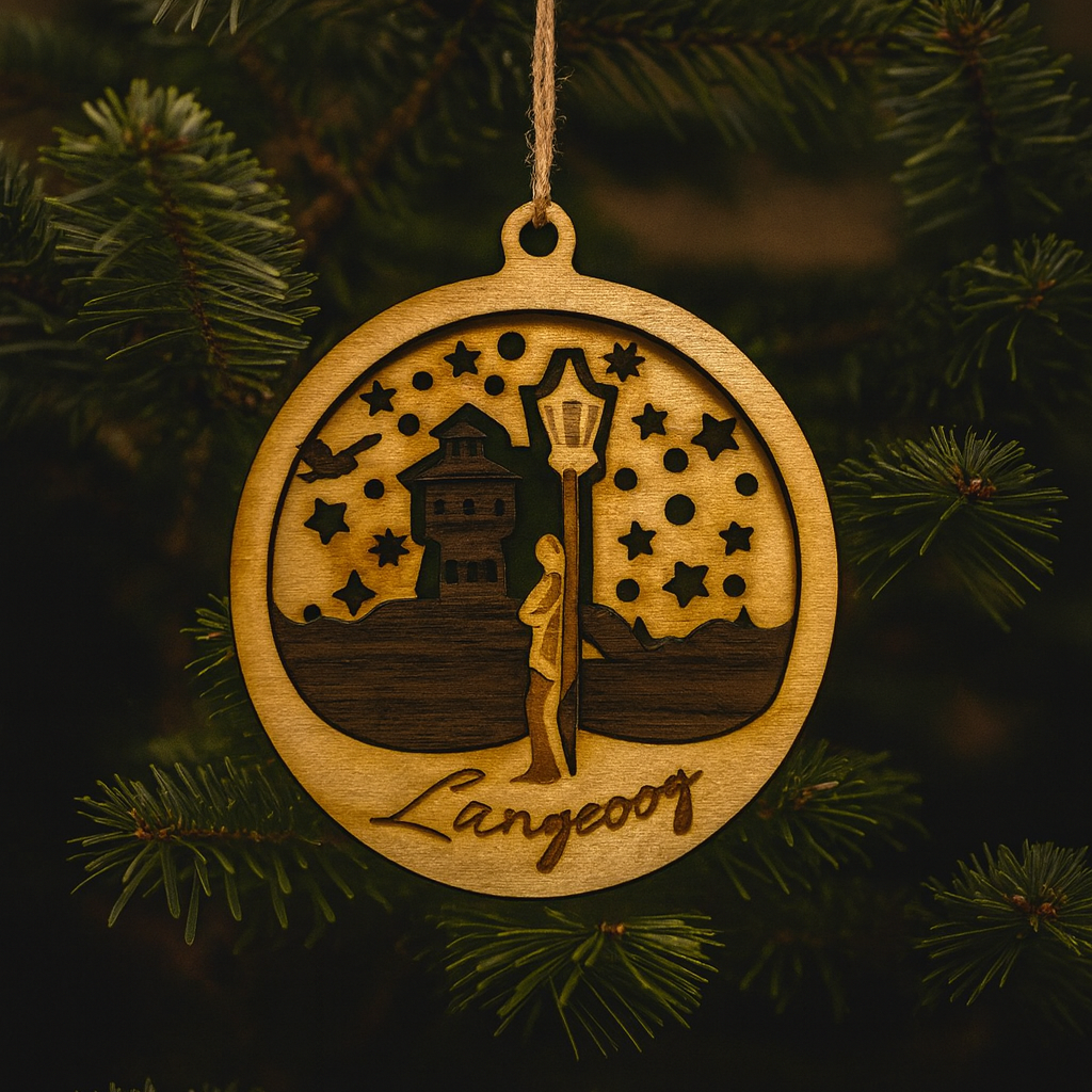 Weihnachtskugel Langeoog