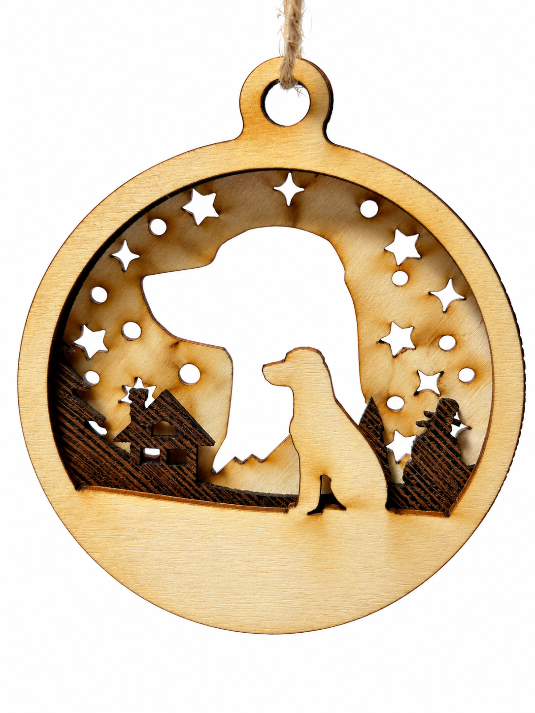 Personalisierte Hunde-Weihnachtskugel