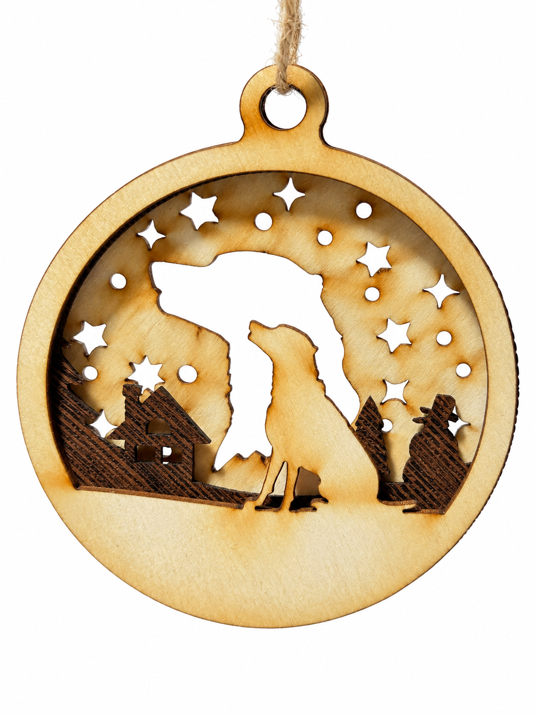 Personalisierte Hunde-Weihnachtskugel