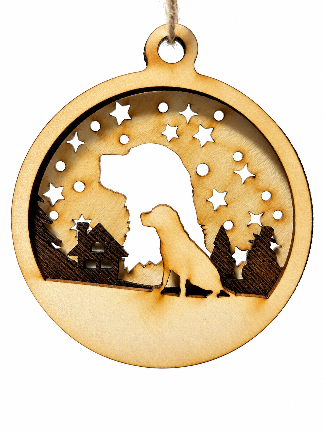 Personalisierte Hunde-Weihnachtskugel