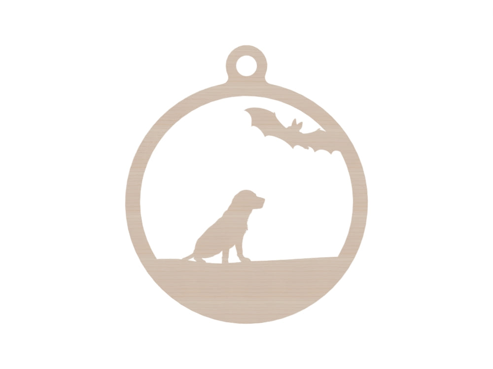 Personalisierte Gothmas Hunde-Weihnachtskugel Spinnen