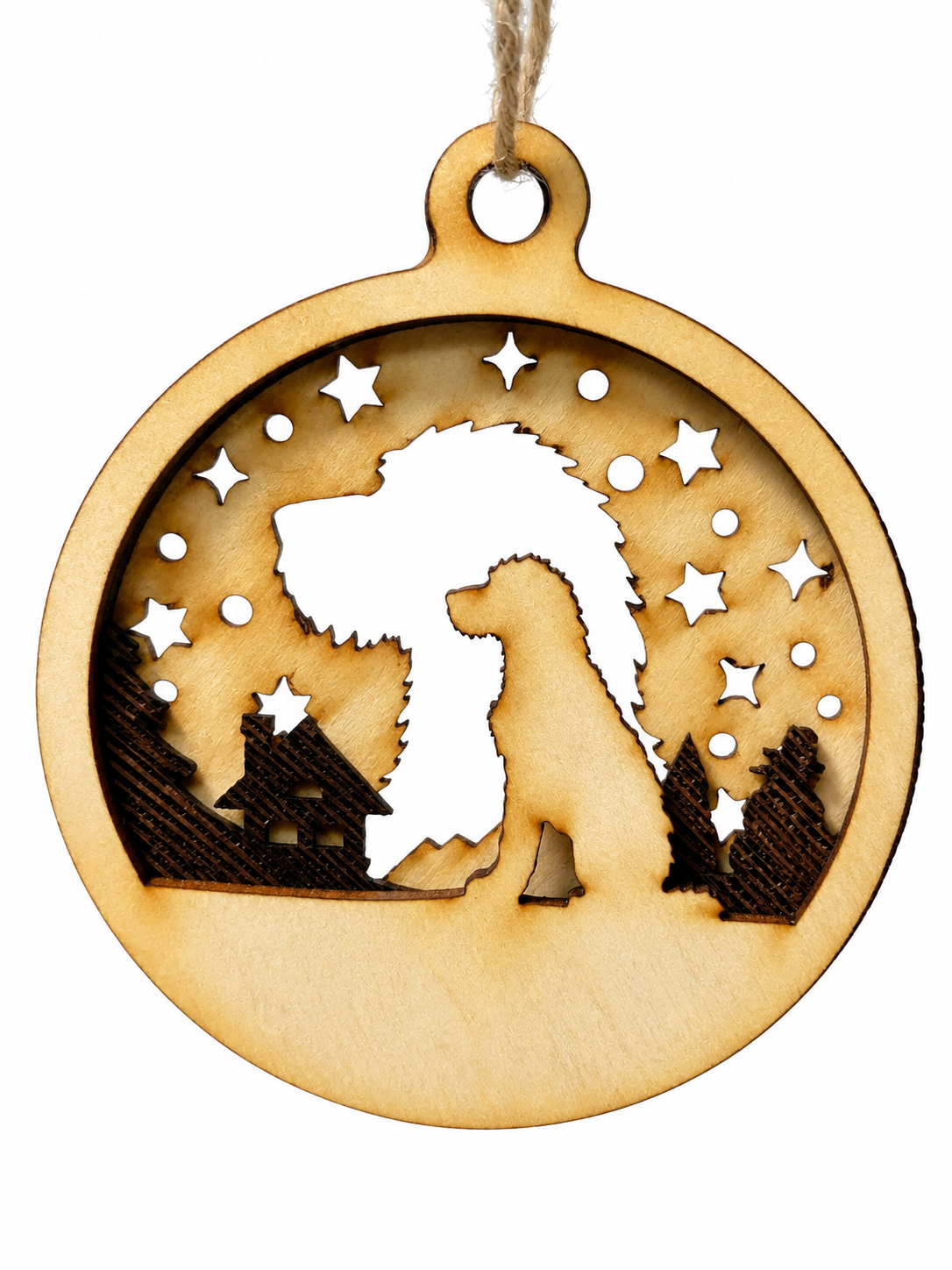 Personalisierte Hunde-Weihnachtskugel