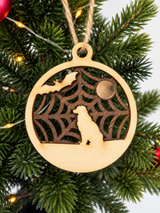 Personalisierte Gothmas Hunde-Weihnachtskugel Spinnen