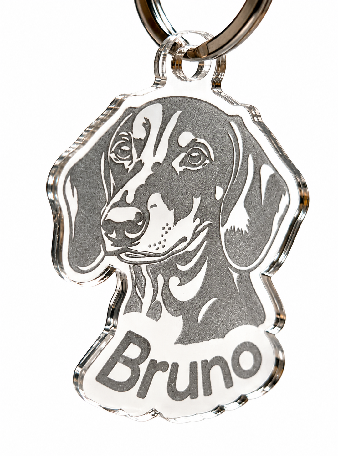 Personalisierter Hunde-Schlüsselanhänger aus Acryl