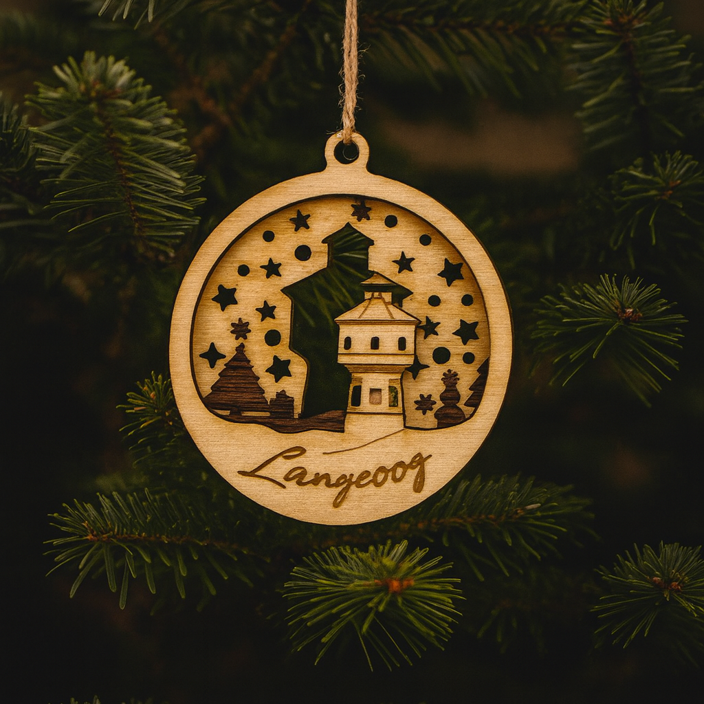 Weihnachtskugel Langeoog